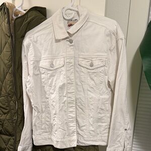 Oversized Pilcro White Denim Jacket